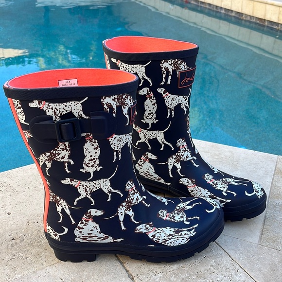 Joules Shoes Joules Molly Welly Mid Height Rubber Rain Boots
